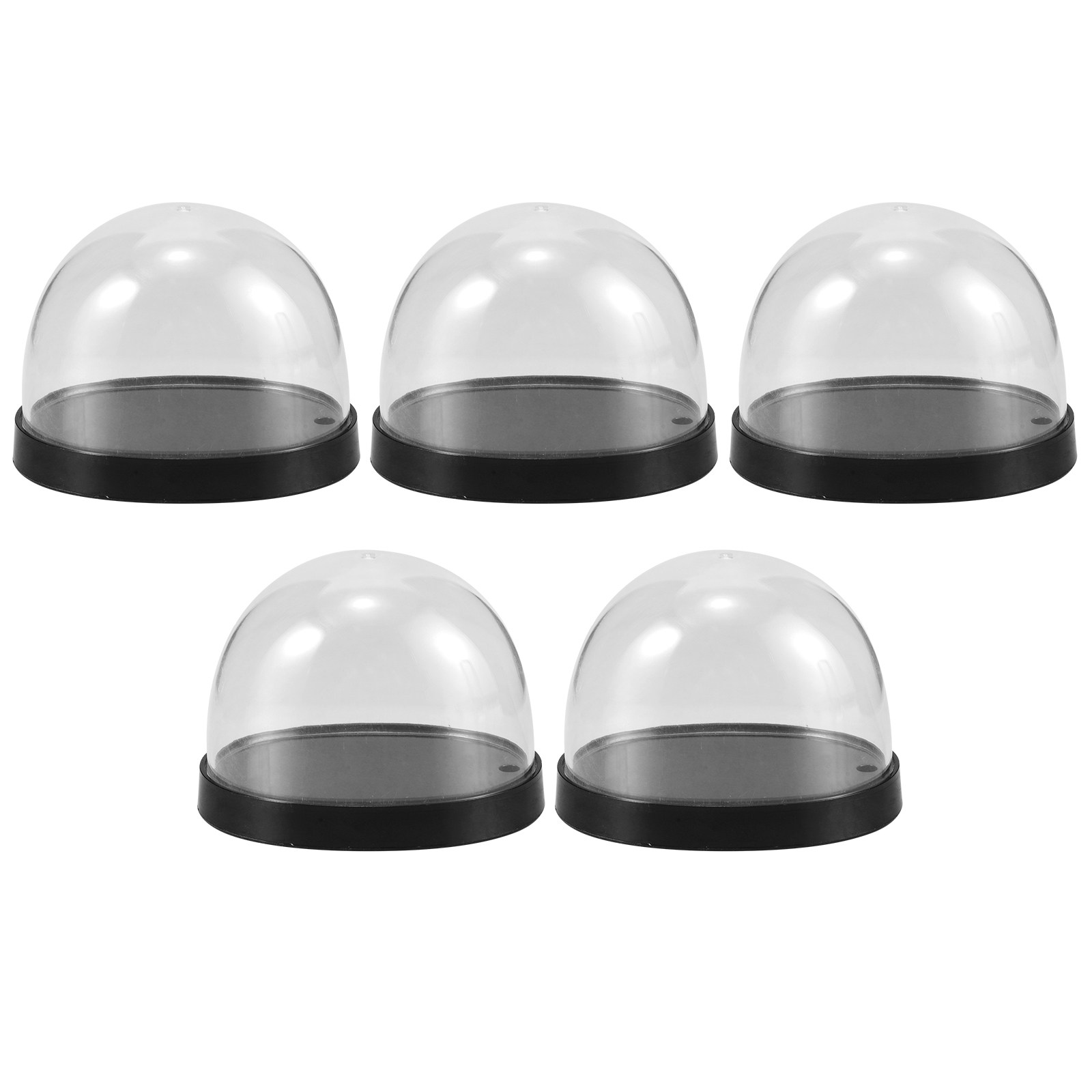Plastic Dome Clear - 5 Conjuntos de Cúpulas Transparentes de