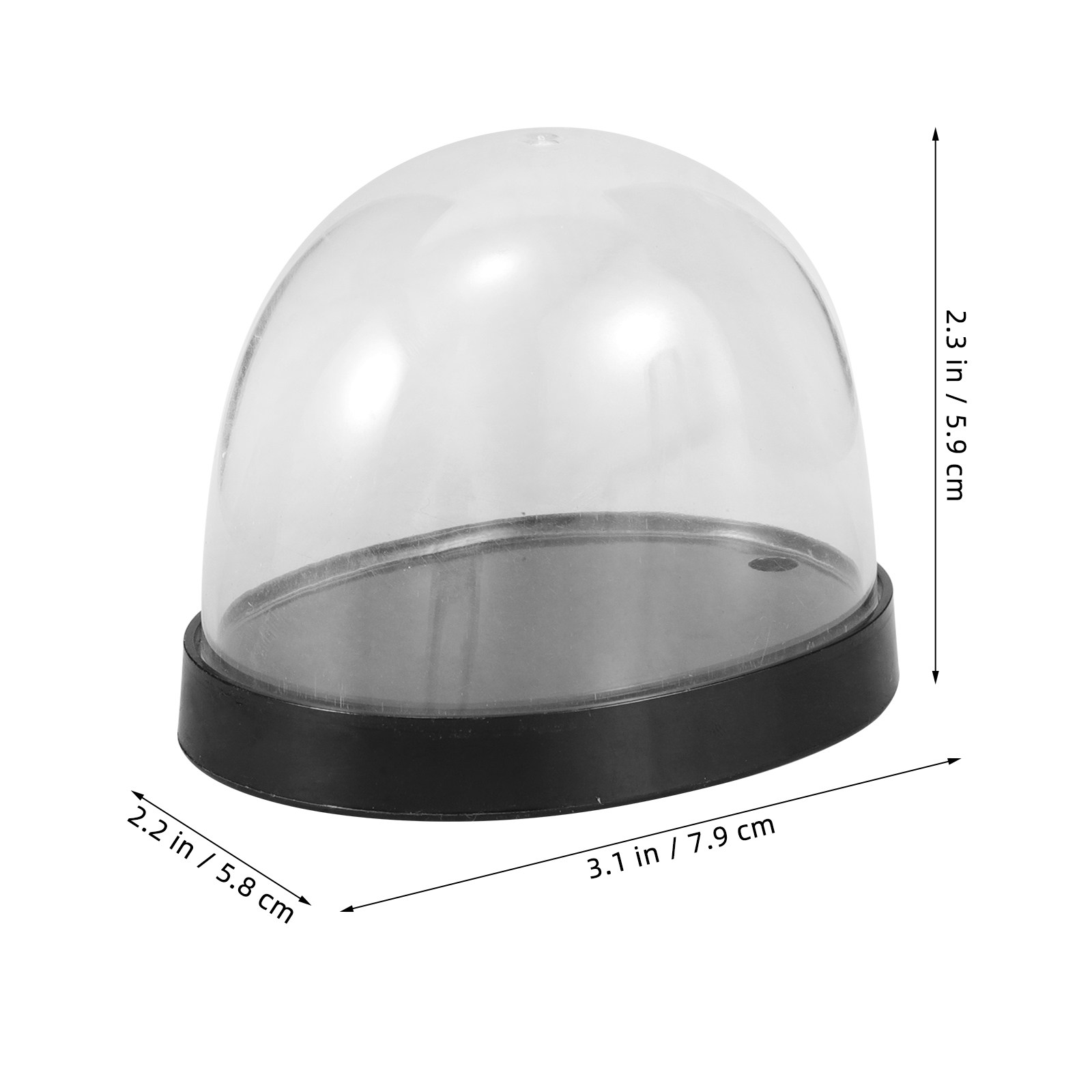 5 Conjuntos de Cúpulas Transpa - Plastic Dome Clear avaliação e preço