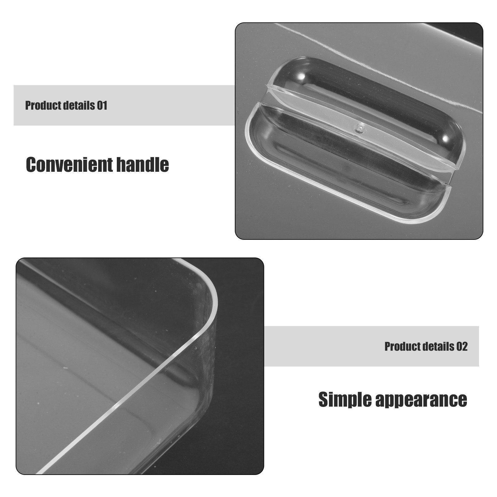 2 Peças Cúpula Retangular de A - Plastic Dome Clear avaliação e preço