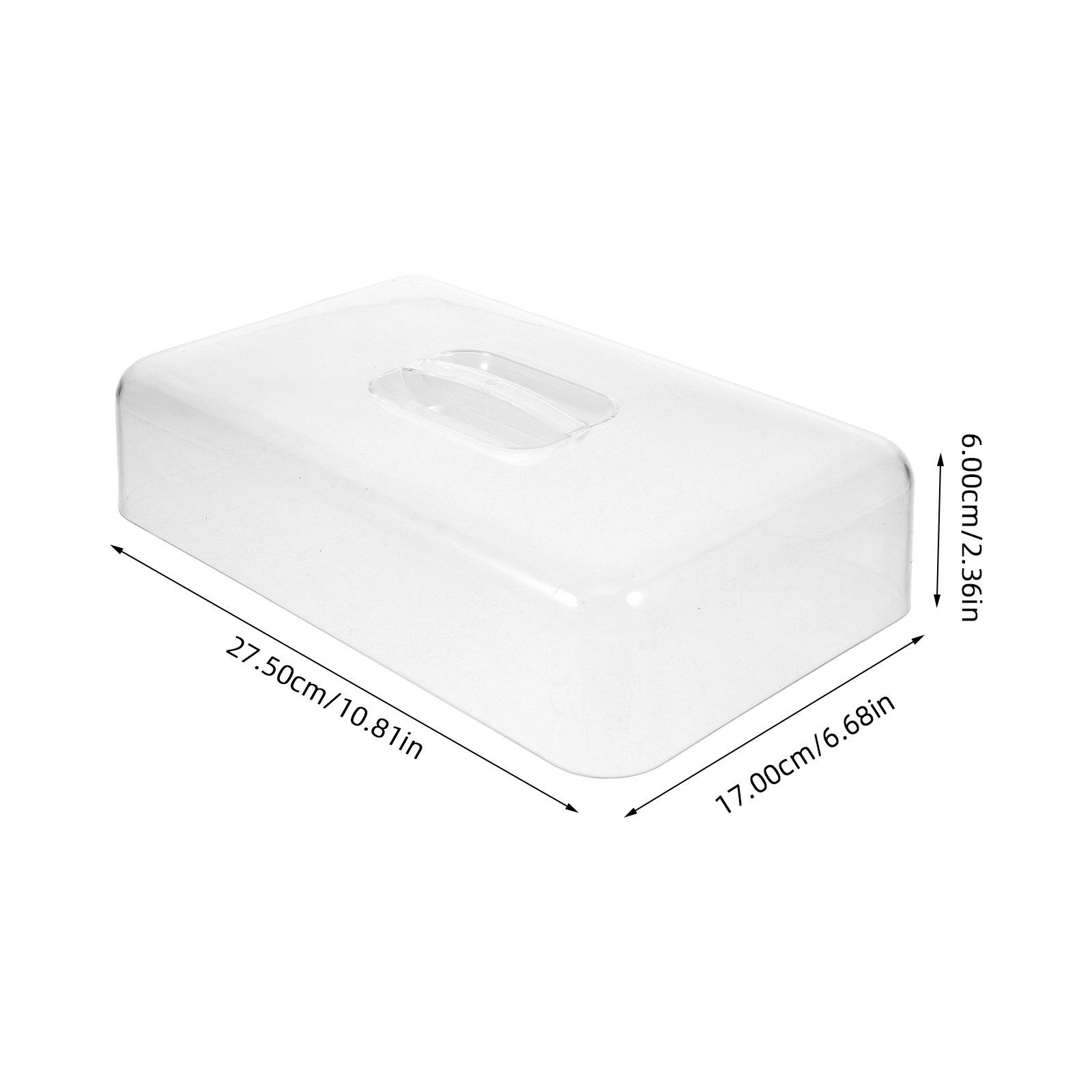 2 Peças Cúpula Retangular de A - Plastic Dome Clear avaliação e preço