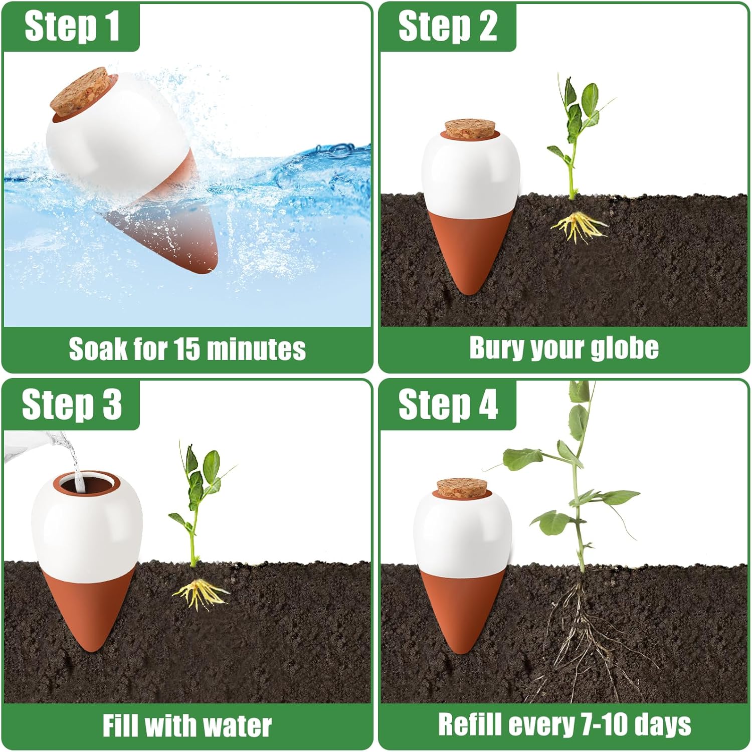 Espetos de Rega em Terracota,  - Self Watering Insert avaliação e preço