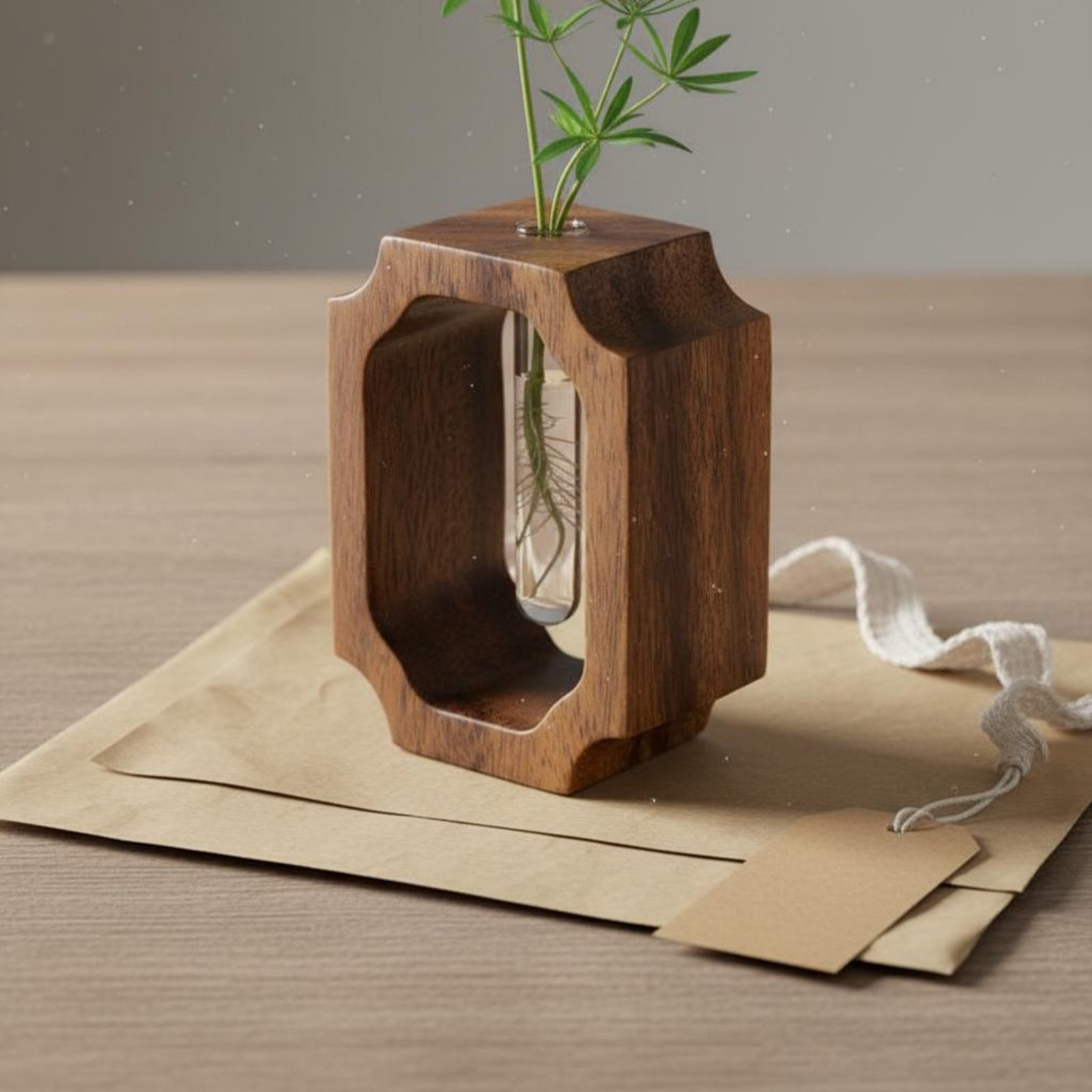 Vaso de Madeira de Nogueira Fá - Propagation Station Vase avaliação e preço
