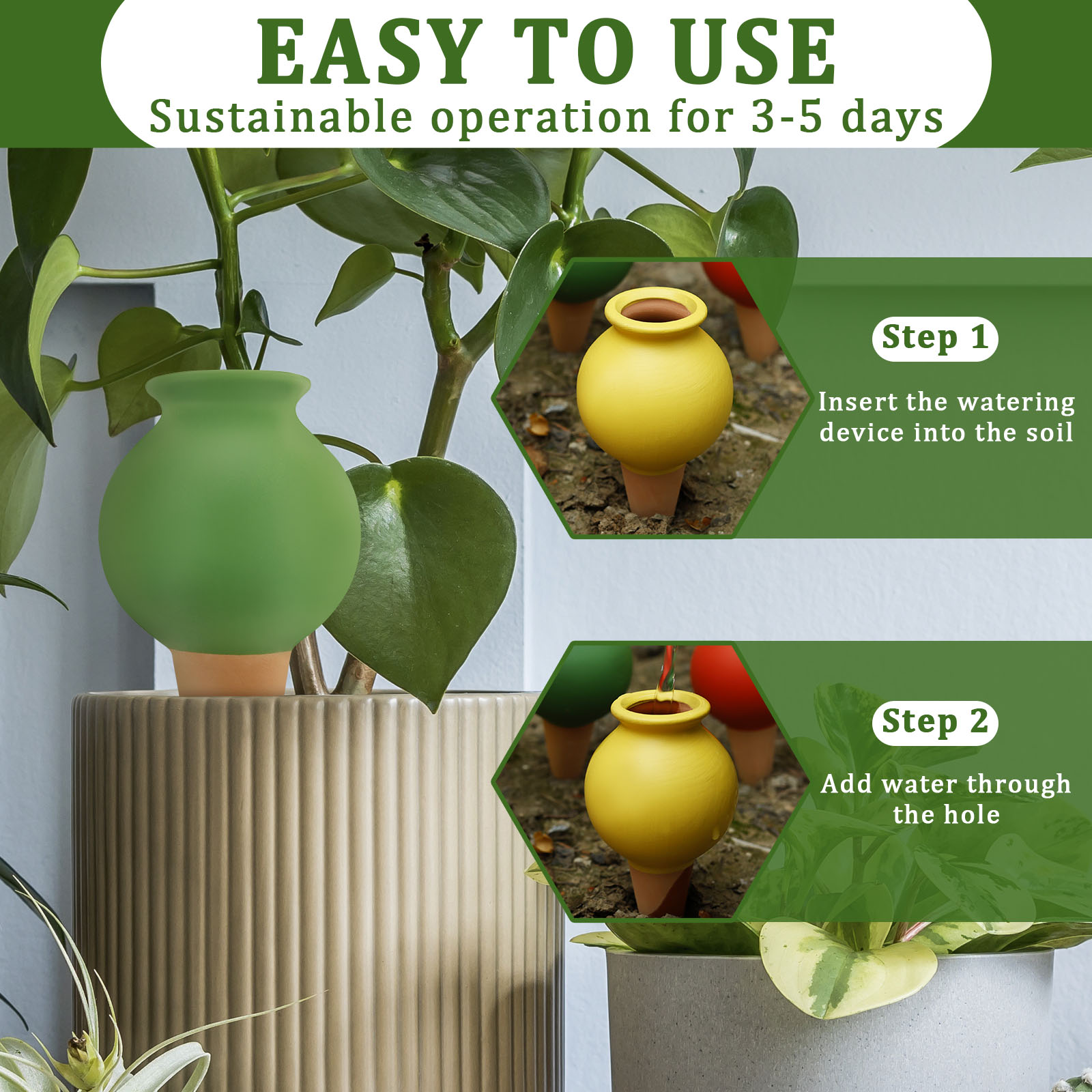 8 pçs terracota auto rega pico - Self Watering Insert avaliação e preço